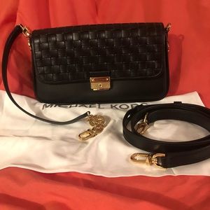 Michael Kors Bradshaw woven leather.